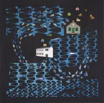 Architectures (Schools), Paper and ink on wood, 170x170 cms